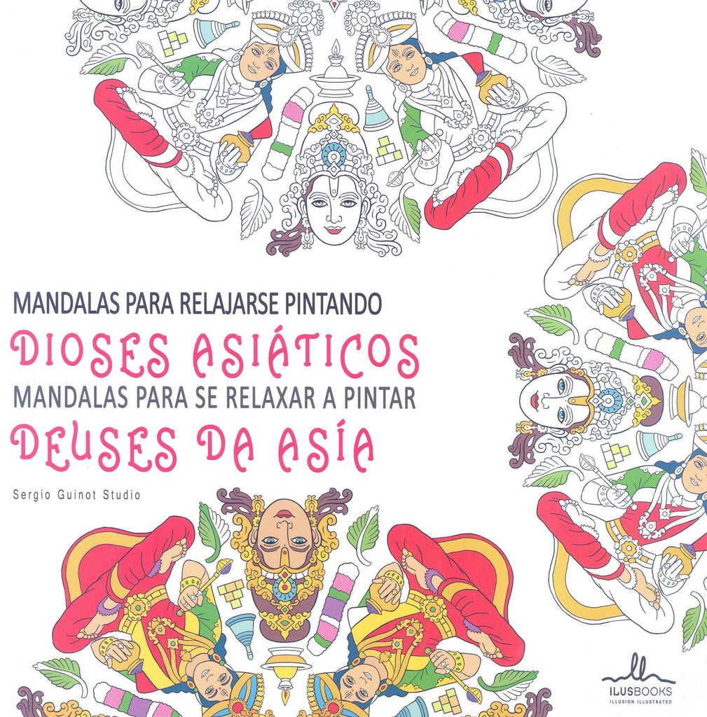 MANDALAS DIOSES ASIATICOS PARA RELAJARSE PINTANDO