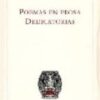 POEMAS EN PROSA DEDICATORIAS