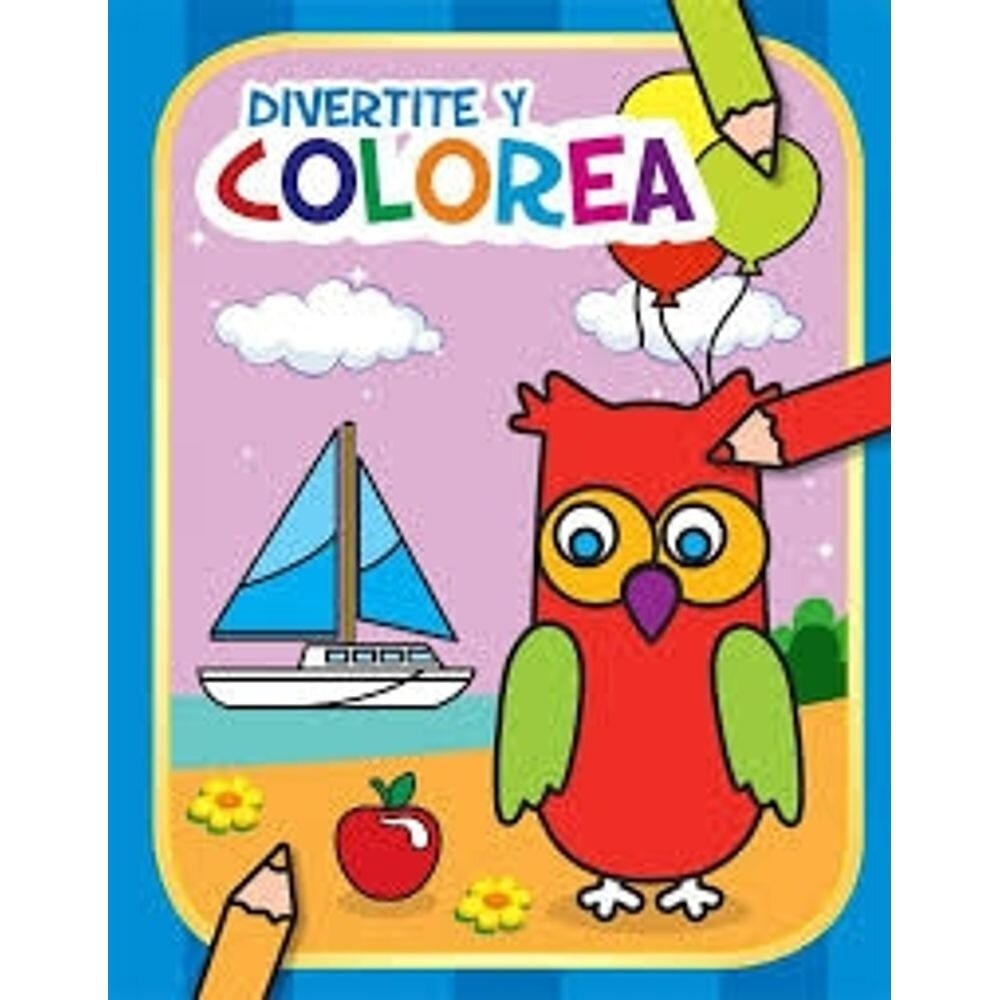 DIVERTITE Y COLOREA Nº4 AZUL