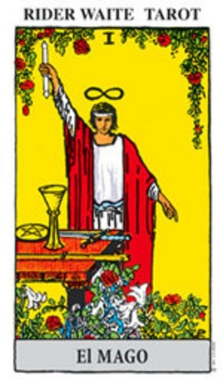 ** RIDER WAITE AMARILLO  EL MAGO (LIBRO + CARTAS) TAROT