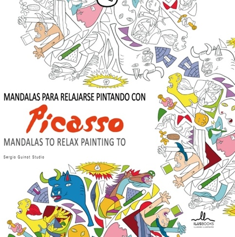 MANDALAS PICASSO PARA RELAJARSE PINTANDO