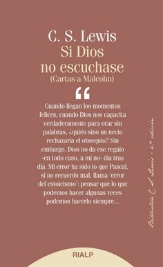 SI DIOS NO ESCUCHASE CARTAS A MALCOM