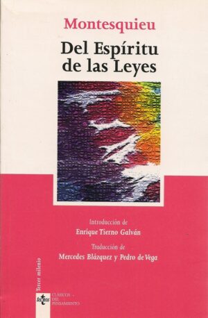 DEL ESPIRITU DE LAS LEYES