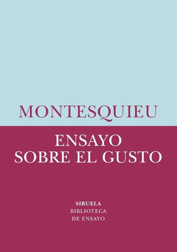 ENSAYO SOBRE EL GUSTO
